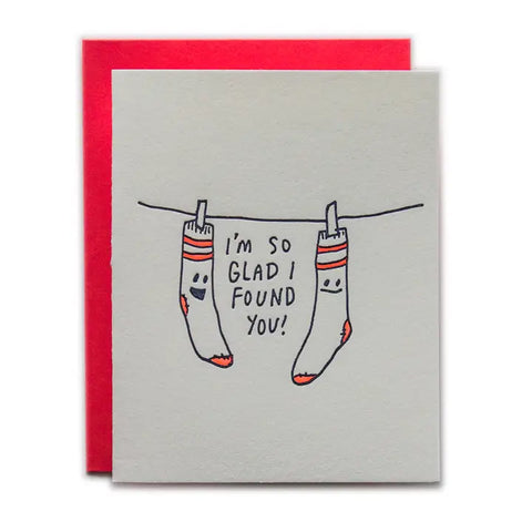Sock Love Card by Ladyfingers Letterpress