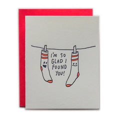Sock Love Card by Ladyfingers Letterpress