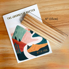 "Black Bar" Wooden Picture Card Holder by Wooden Objects