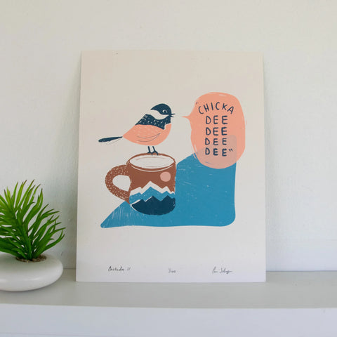 "Chickadee" Print by Schaefer Design Co