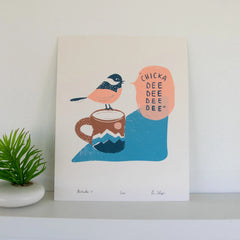 "Chickadee" Print by Schaefer Design Co