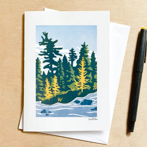 Fall Backcountry Card by Nan Onkka