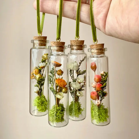 Wildflower Terrarium Ornament by CA Studios