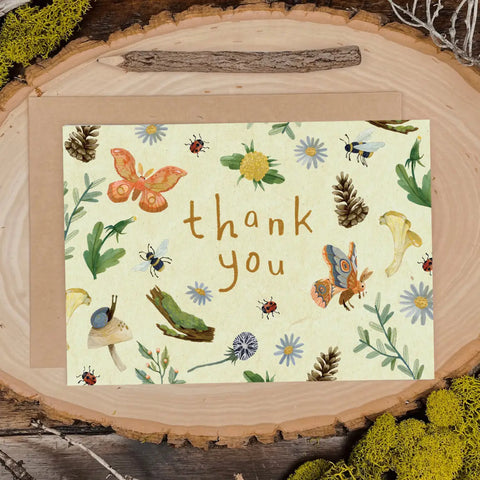 Fauna "Thank You" Card by Canyon & Cove