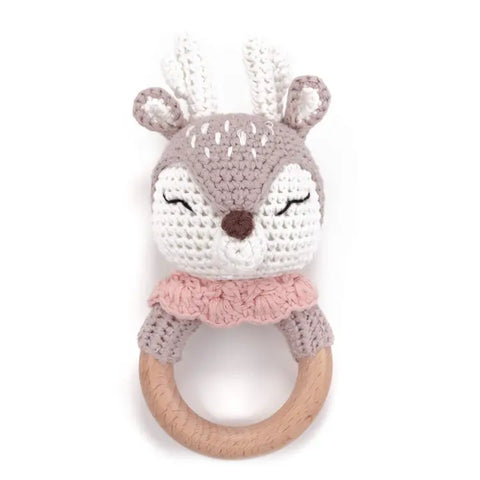 Crocheted Baby Rattle by Annie & Charles