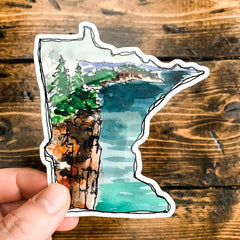 "Minnesota Palisade Head" Vinyl Sticker by SJ Nielsen