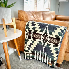 "Forest" Andean Alpaca Wool Throw Blanket by Alpaca Threadz