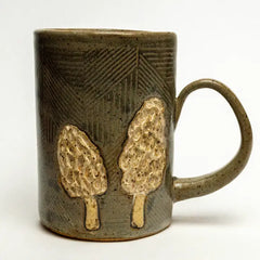 "Morel Mushroom" Mug By White Squirrel Clayworks