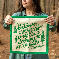 Pine + John Muir Quote Banner by 1Canoe2