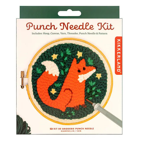 'Fox' Punch Needle Kit by Huckleberry by Kikkerland