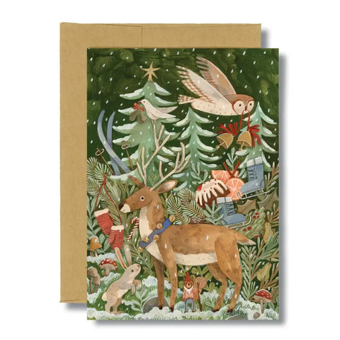 Woodland Christmas Card by Canyon and Cove