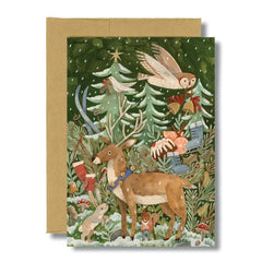 Woodland Christmas Card by Canyon and Cove