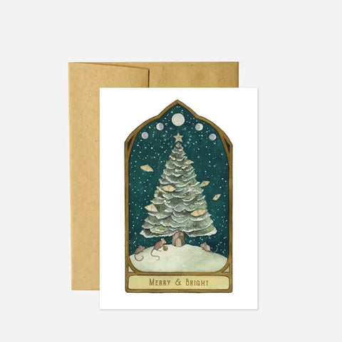 "Merry & Bright" Card by Polanshek of the Hills