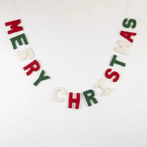 Felt "Merry Christmas" Garland by The Winding Road