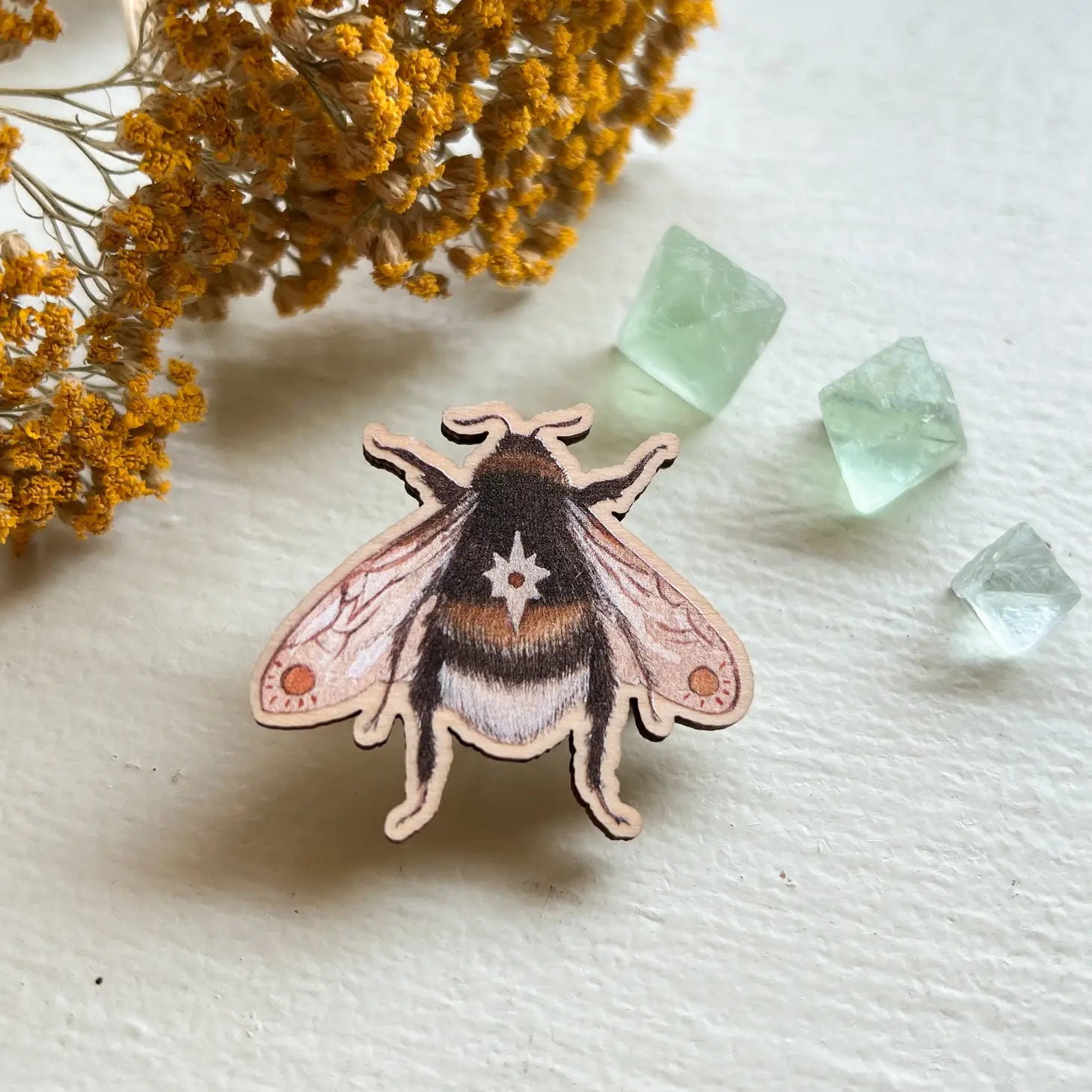 Polanshek of the Hills - Astral Bee Wooden Pin