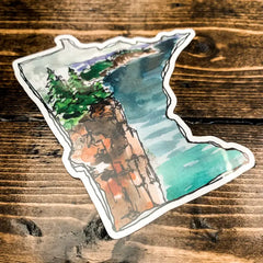 "Minnesota Palisade Head" Vinyl Sticker by SJ Nielsen
