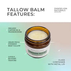 "Frankincense" Tallow Balm Jar by Dandelion Naturals