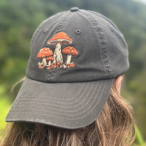 "Mushroom" Embroidered Hat by Plant Scouts
