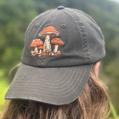 "Mushroom" Embroidered Hat by Plant Scouts