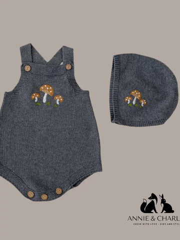 Mushroom Bloomer + Hat Set by Annie & Charles