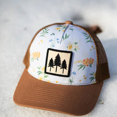 Kids Three Tree Trucker hat by The Montana Scene