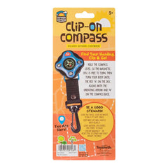 Outdoor Discovery Backyard Exploration Clip-On Compass by Toysmith