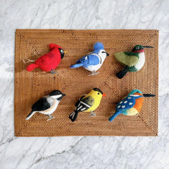 "Bird" Felt Ornaments by Ganapati