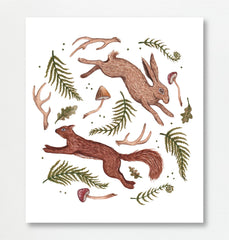 Fox & Fables - Forest Floor Print