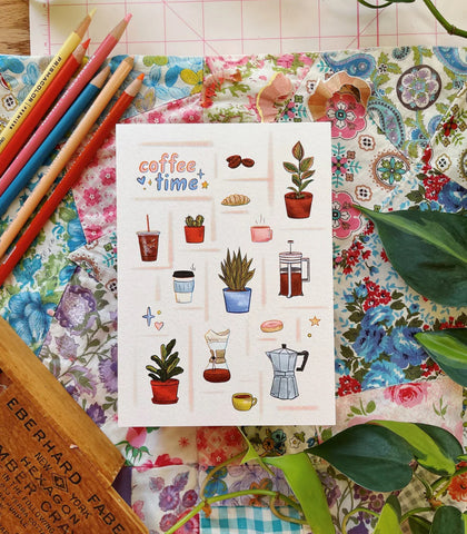 "Coffee Time" Print by Everyday Antonia Mae