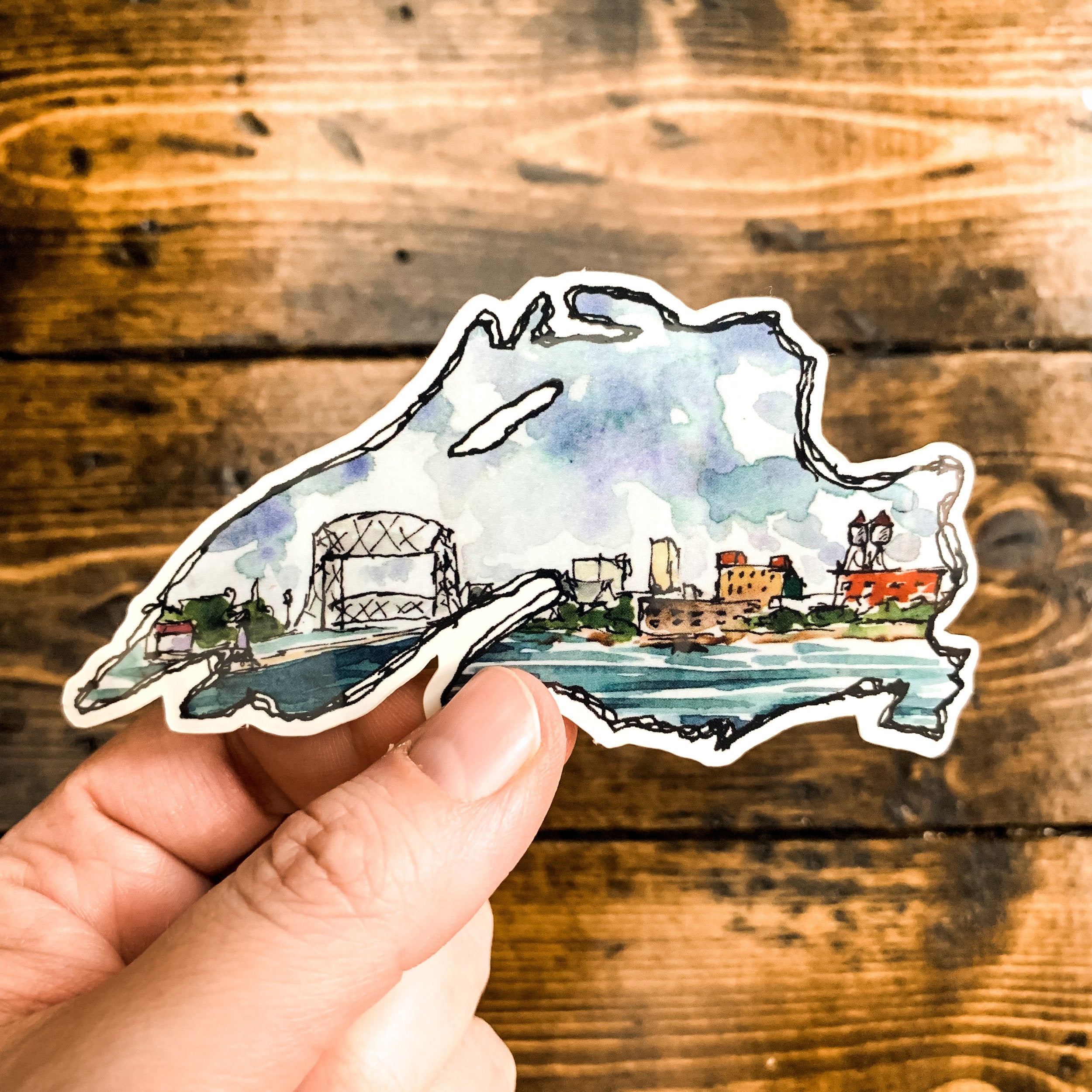 SJ Nielsen - Lake Superior & Duluth Sticker