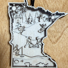 Minne"Snow"ta Ornament by Laser Lakes