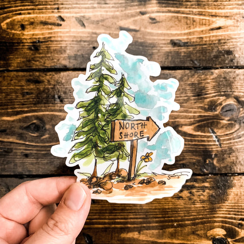 "North Shore" Sticker by SJ Nielsen