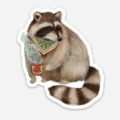 "Rocky Raccoon Sticker" by Polanshek of the Hills