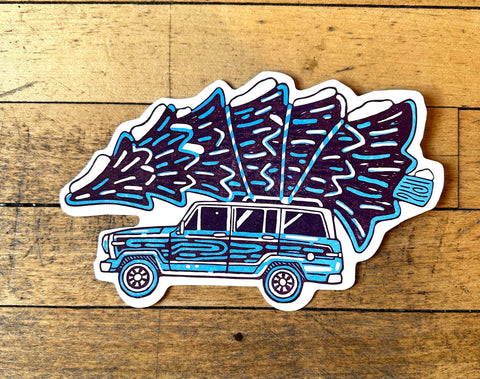 Tree Topped Wagoneer - Postcard