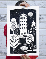 "Enger Tower" Print by Schaefer Design Co.