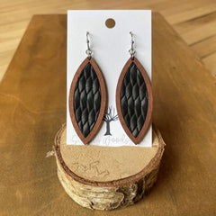 Woven & Wood Earrings