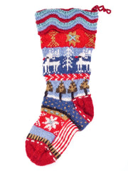 Dalarna Design Wool Knit Christmas Stocking