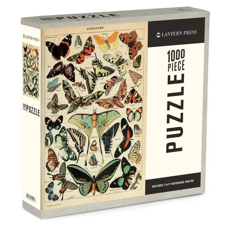 Adolphe Millot Butterfly 1000 Piece Puzzle