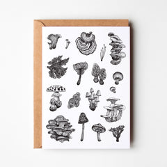 Mushroom Varieties Card