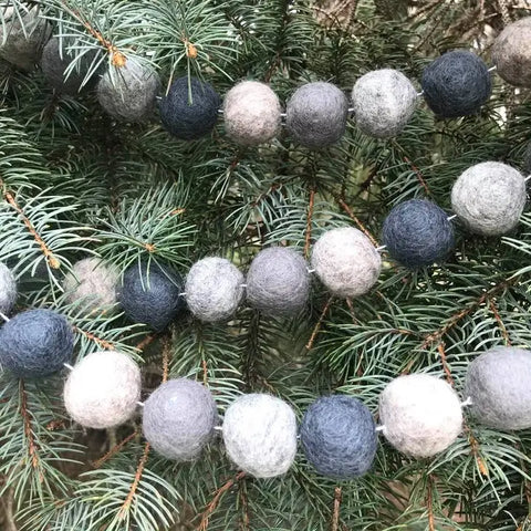 Felt Ball Garland