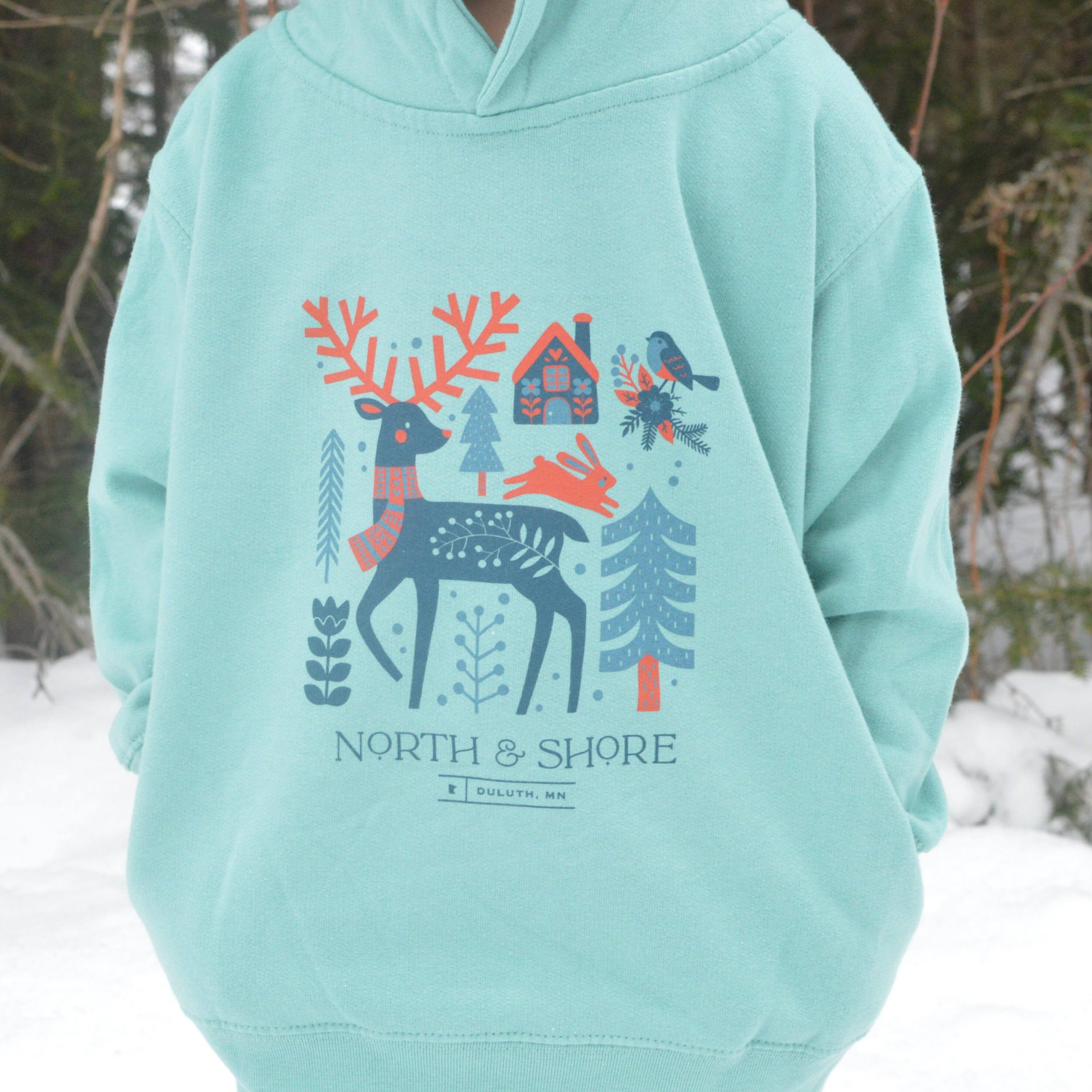 Scandinavian North & Shore - Toddler Hooded Sweatshirt