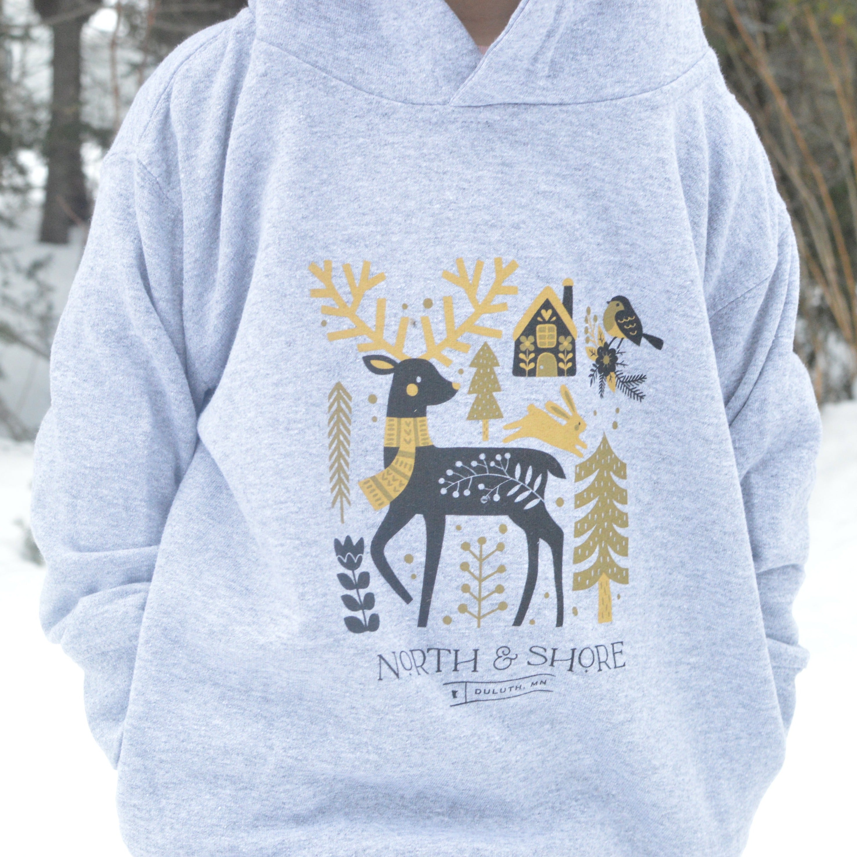 Scandinavian North & Shore - Toddler Hooded Sweatshirt