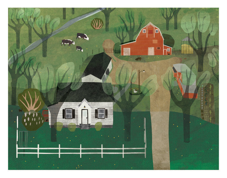 The Farm Print by Tin Cup Design