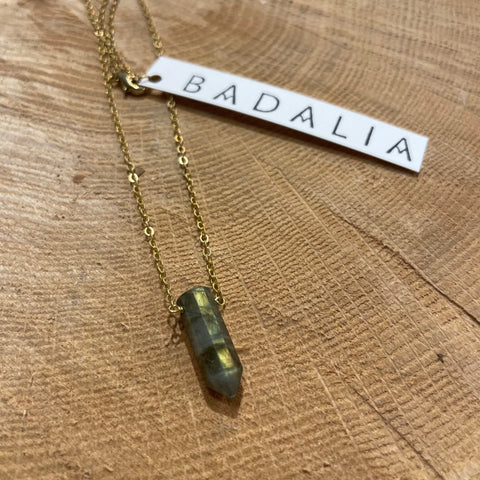 Labradorite & Brass Necklace