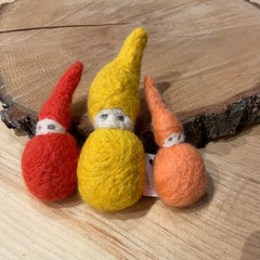 Handfelted Wool Gnomes