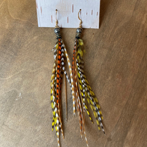 Long Feather Earrings