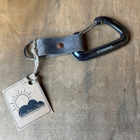 Leather Caribiner Keychain