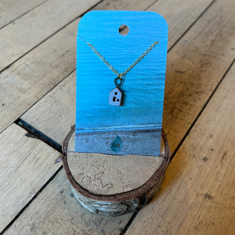 Tiny House Gold Chain Pendant Necklace