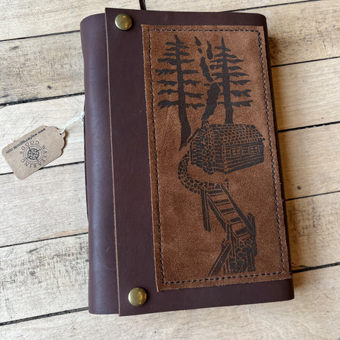 Leather Cabin Guestbook by Wayfaring Goods