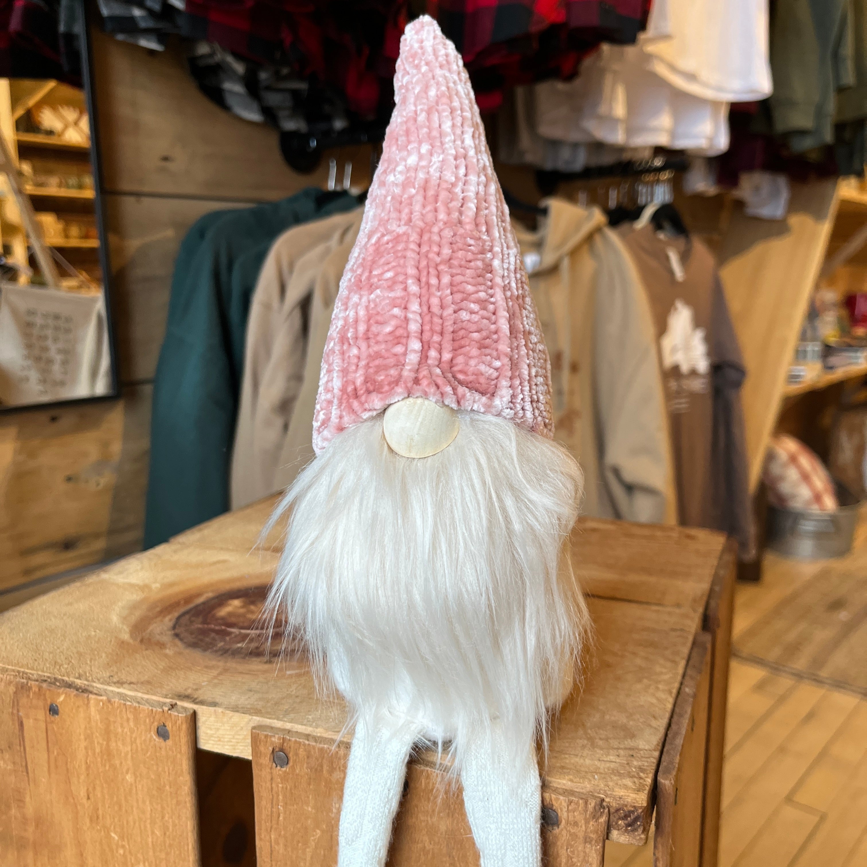 Shelf Gnome with Pink Hat